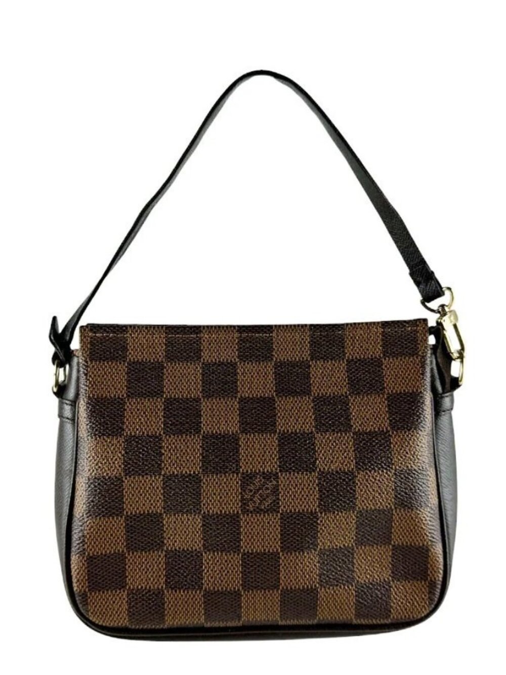 LOUIS VUITTON Damier Ebene Trousse Makeup Handbag Brown N51982